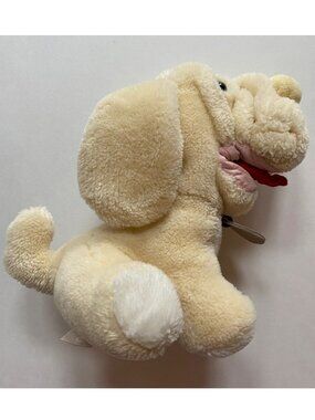 1980s Wrinkles Plush Dog Ganz Bros Shar-Pei Collectible 7" Light Tan